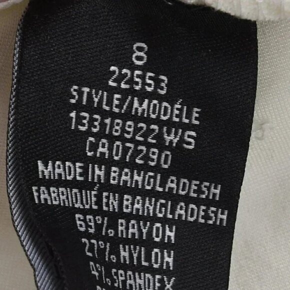 NWT Suko Jeans White Pull On Jogger Pants Elastic Band Waist Size 8 - Picture 9 of 12